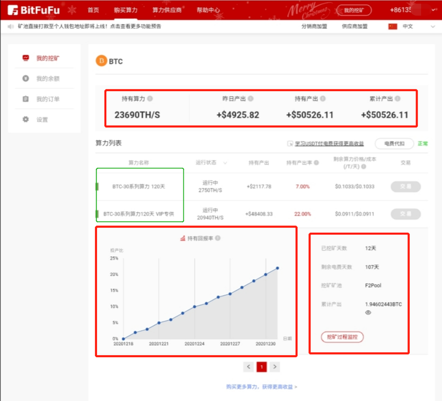BitFuFu's dashboard